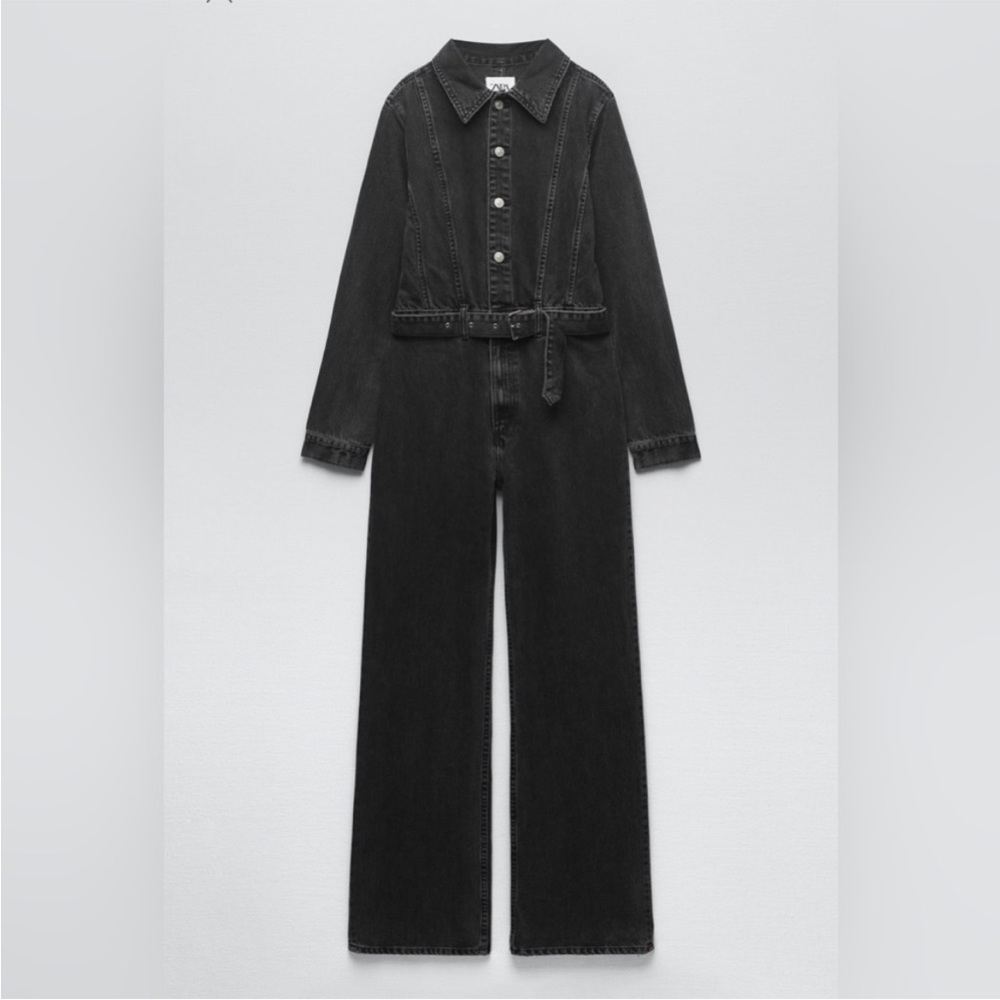 Zara Charcoal Denim Jacket